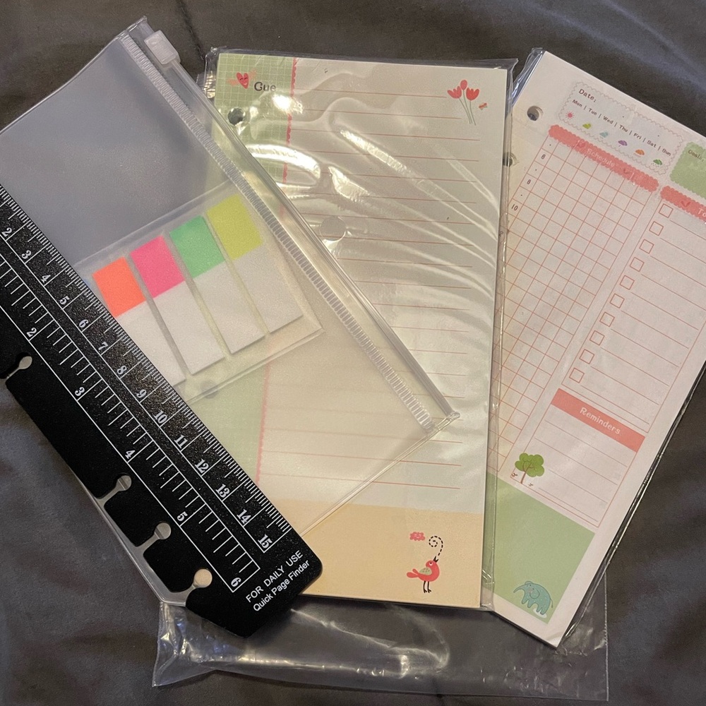 Daily planer refill paper 6.9”x3.7”.  New in package.